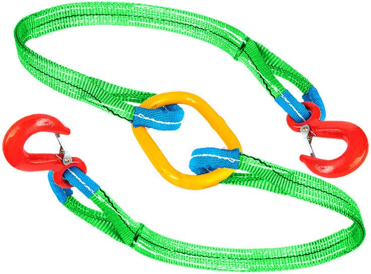 Двухветвевой строп текстильный 2СТ грузоподъемностью 2 т, длина 5 м - фото