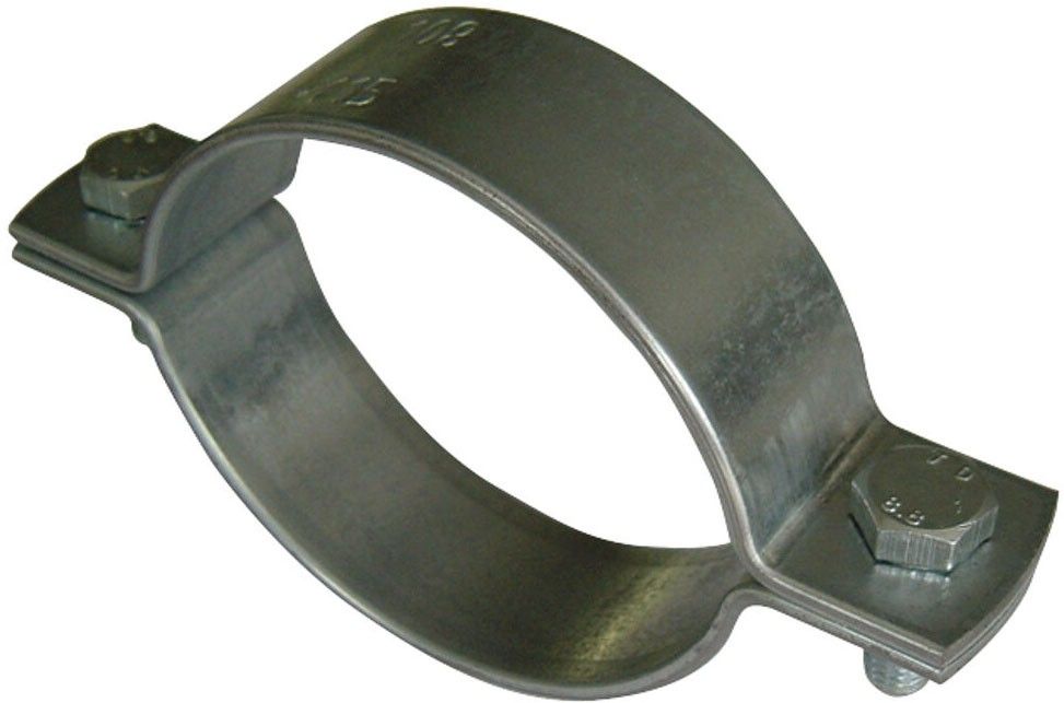 Трубный хомут 267-274 мм для неподвижной опоры Fischer FFPS 10", оцинкованная сталь - фото