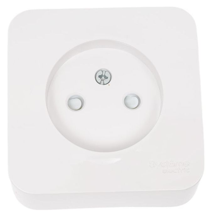 Розетка белая 1-м. СП 16А IP20 250В без заземления Blanca Systeme Electric SE BLNRA001111 - фото