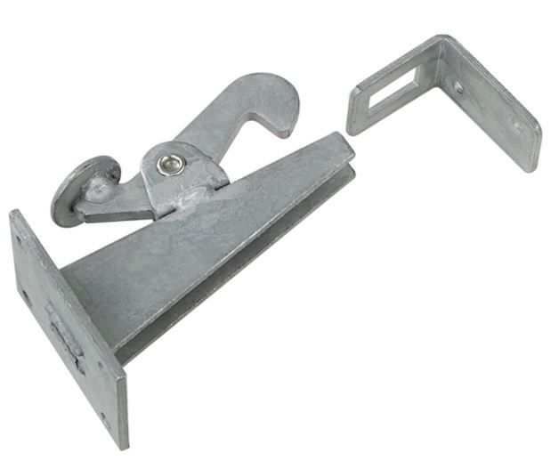 Стопор настенный для ворот 100х65х50мм Gah Alberts 411756, оцинкованная сталь - фото