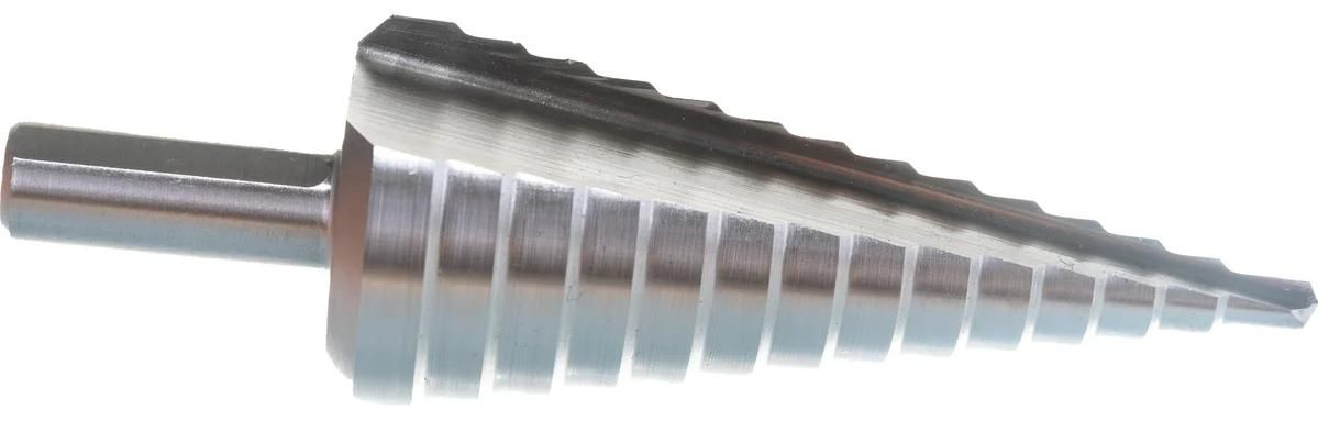 Сверло ступенчатое 4-30 мм, хвостовик 10 мм HSS Messer 19-14-430, 14 ступеней - фото