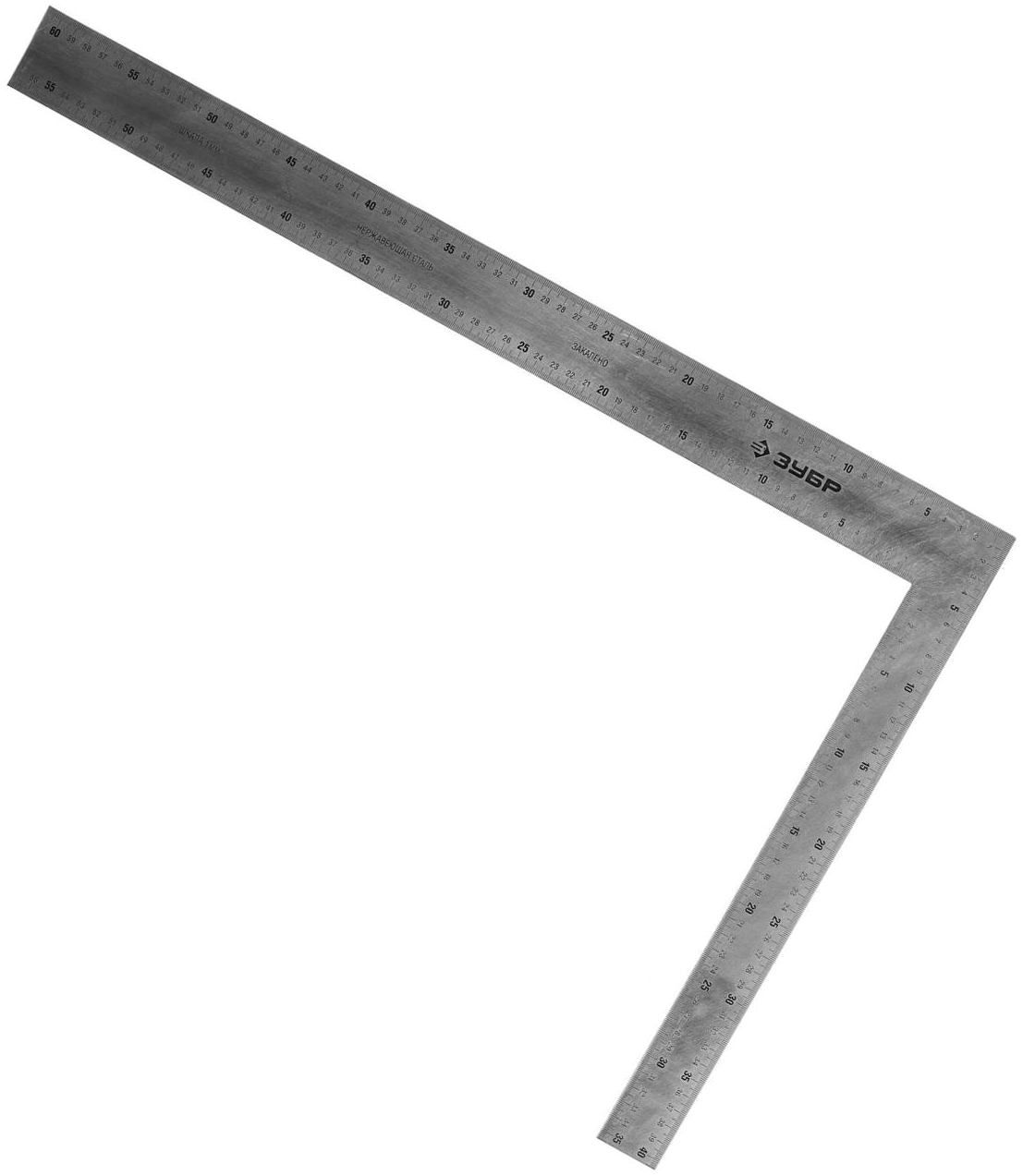 Угольник плотницкий 600х400 мм УПН-60 ЗУБР 3434-61_z01, нержавеющая сталь - фото