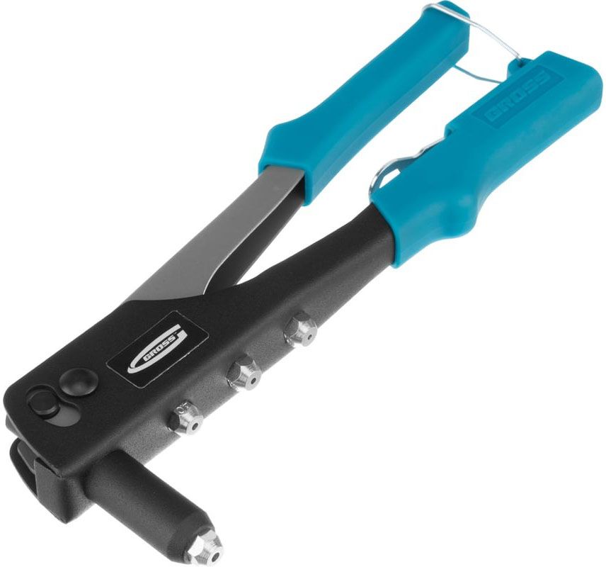 Заклепочник ручной вытяжной одноручный 2.4-4.8 мм, Gross 40400 - фото