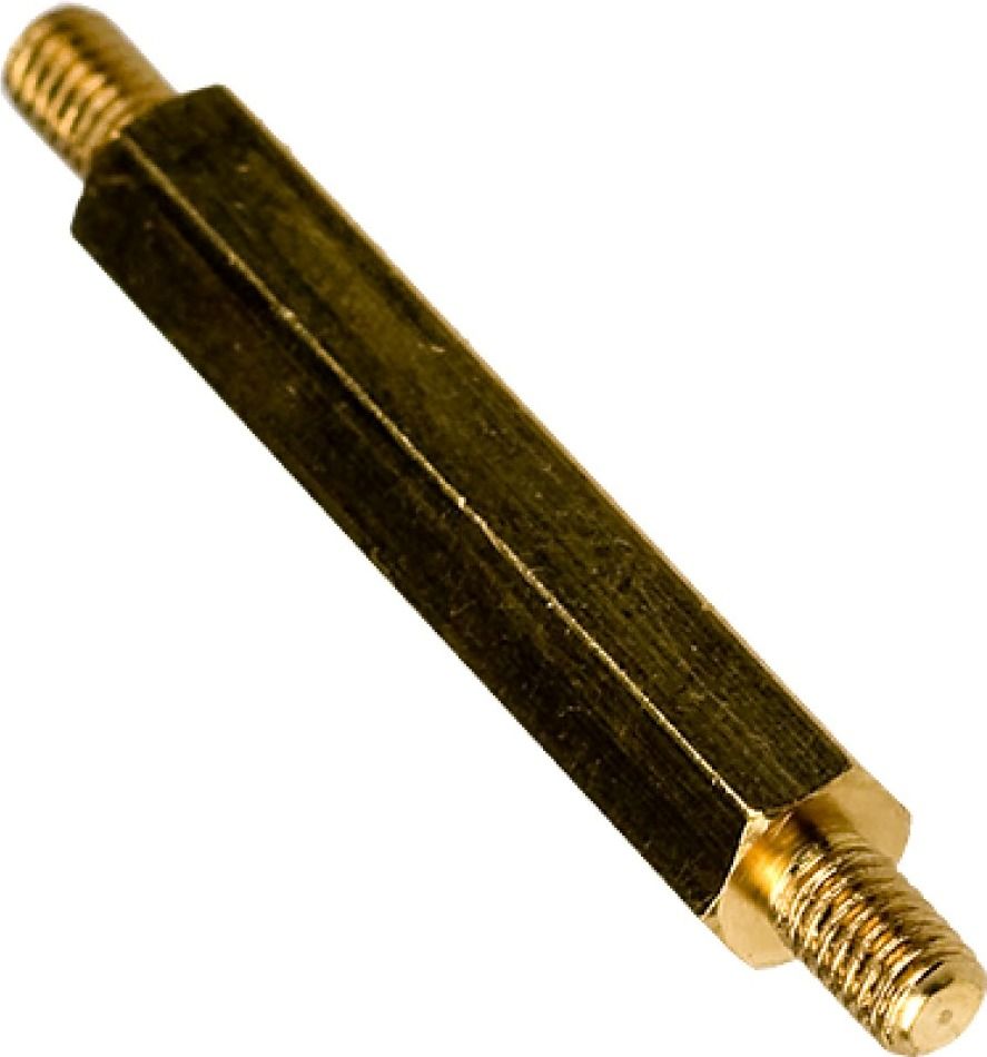 Стойка для печатных плат шестигранная PCHNN винт-винт, латунь - фото