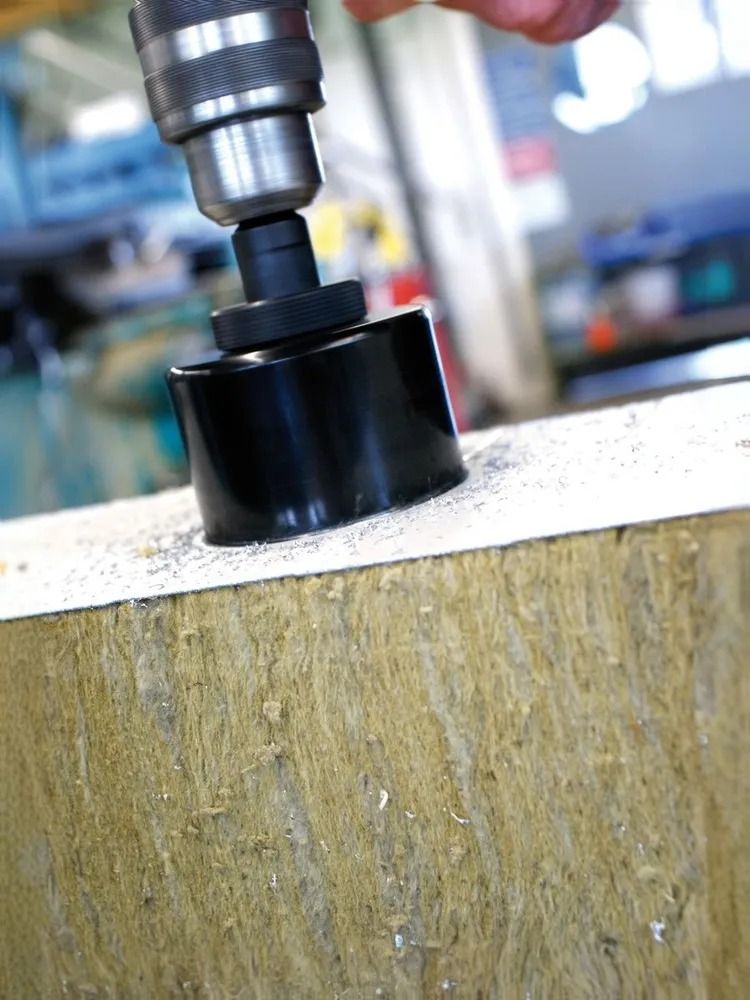 Набор коронок универсальных 19, 22, 29, 38, 44, 57 мм Heller BiMetall 50102, 9 предметов в кейсе - фото