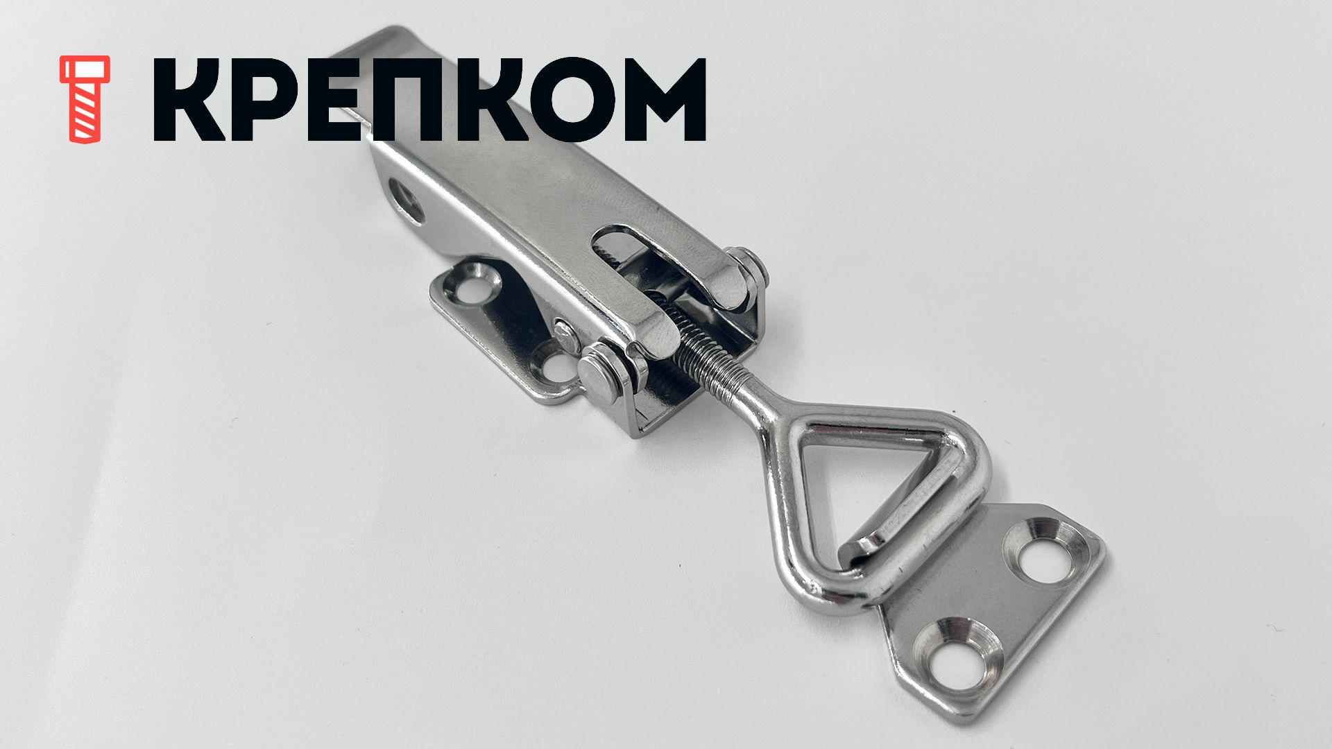 Замок-защелка регулируемый B215C, нержавеющая сталь А2 - фото