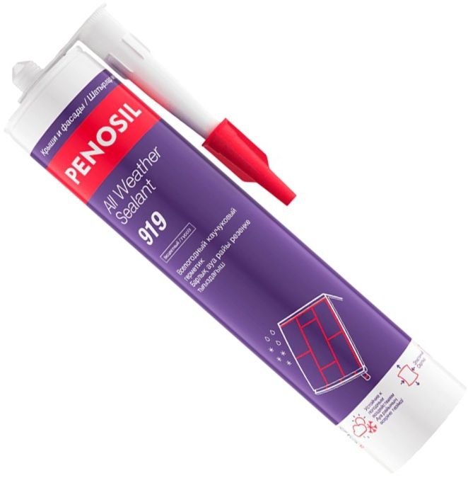Герметик каучуковый всепогодный 280 мл Penosil Premium Sealant 919 H0008Z прозрачный - фото
