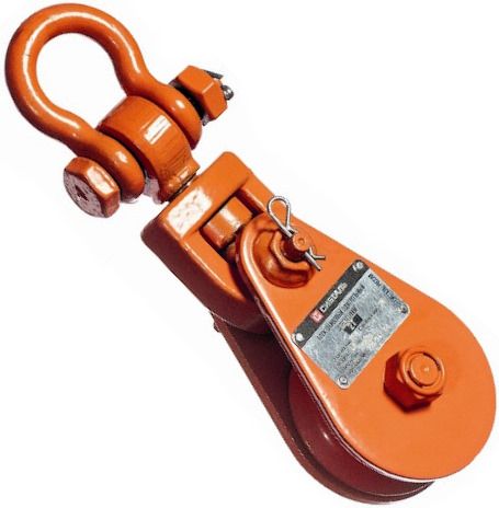 Блок шкивовый однорольный с проушиной под канат 18-20 мм 4 т Сибталь LS 00014531 - фото