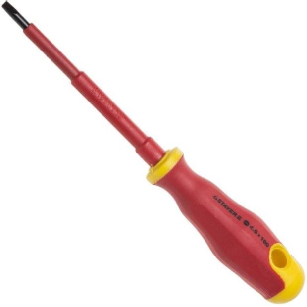 Отвертка шлицевая диэлектрическая SL4х100 мм Stayer Electro 25141-04-10_z01 - фото