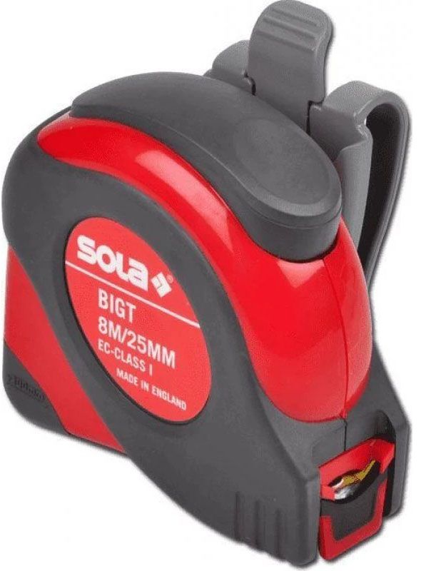 Рулетка BIG T 8 м, SOLA 50021401 - фото