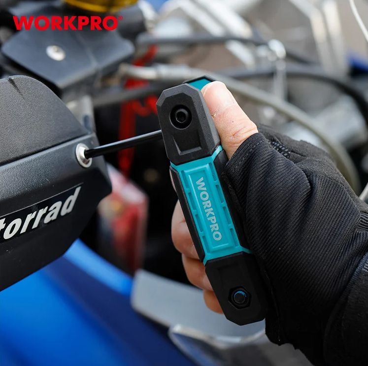 Набор складных шестигранных ключей TORX Workpro WP222030, 8 штук - фото