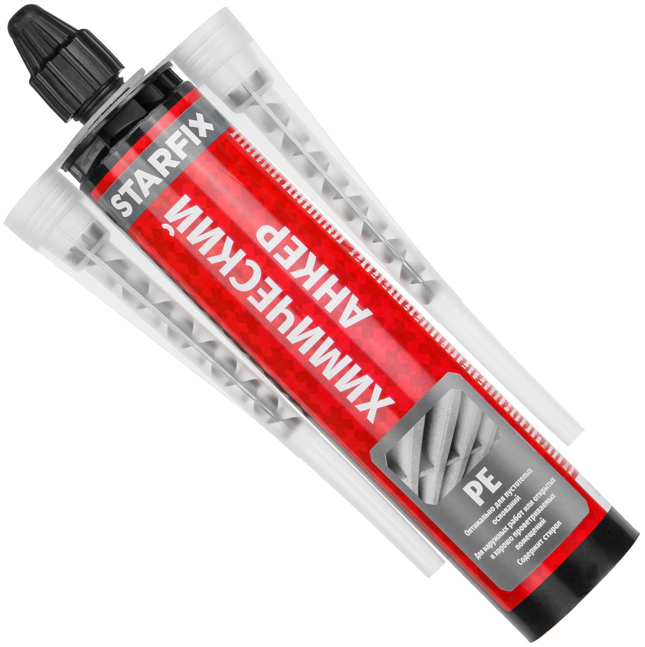 Химический анкер 300 мл Starfix PE, полиэстер, с насадками - фото