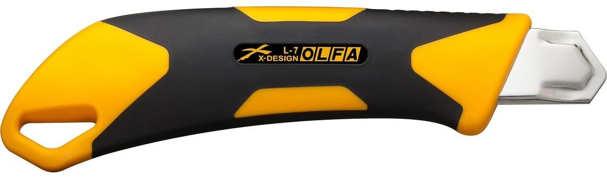 Нож с трещеточным фиксатором 18 мм OLFA OL-L-7 - фото