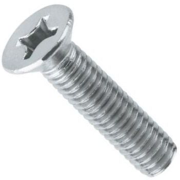 Винт потай М2,5х8 DIN 965 (ISO 7046), нержавеющая сталь А2, цинк-ламельное покрытие - фото