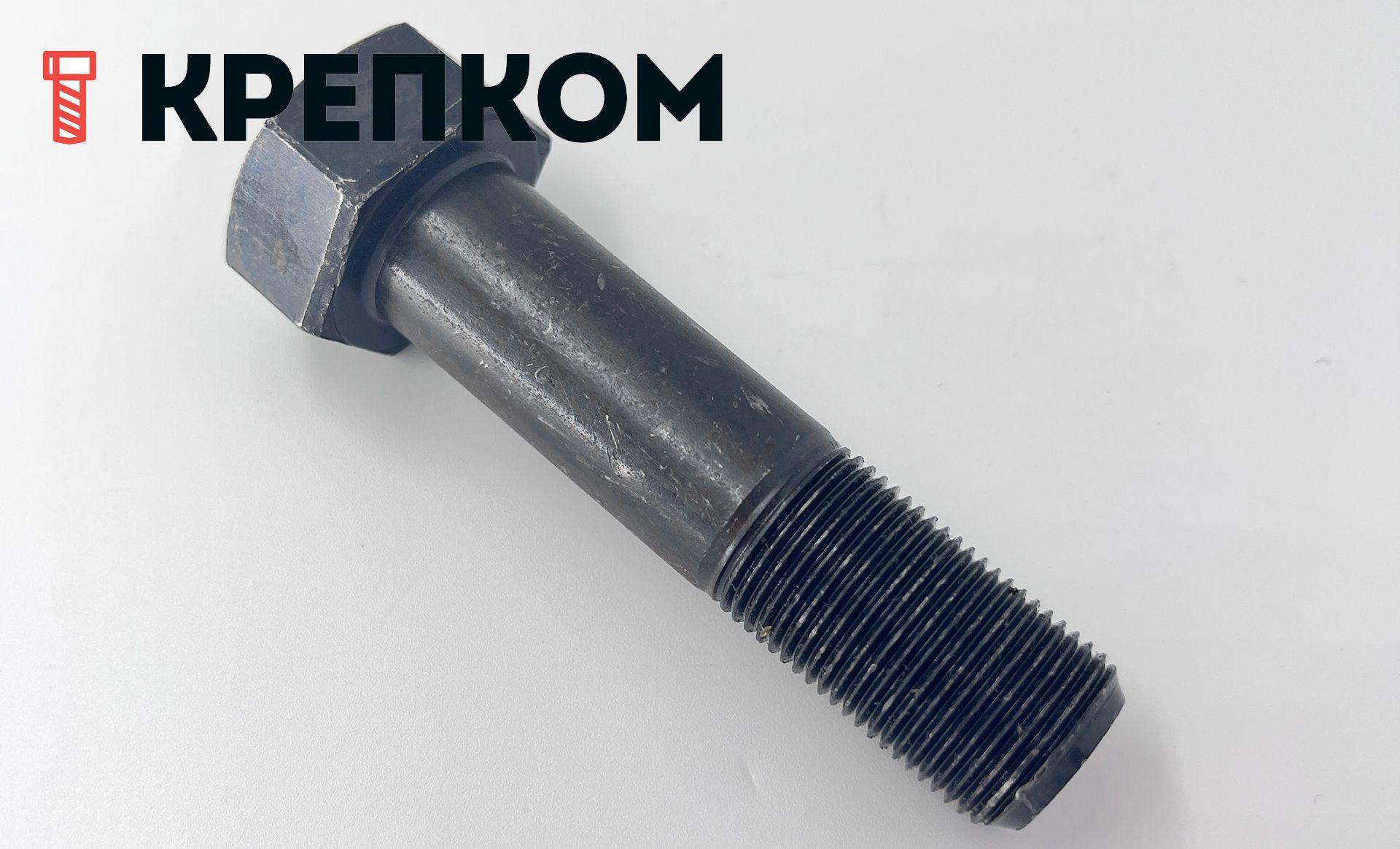 Болт башмачный 20х80 ГОСТ 11674-75, класс прочности 10.9, оксидированный - фото