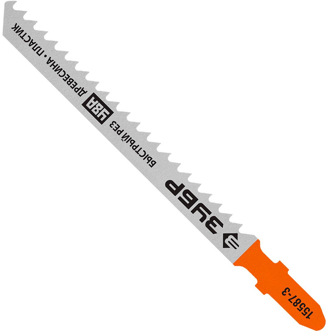 Полотна по дереву и пластику T111C для электролобзика 75х3 мм, ЗУБР 15587-3_z02, У8А сталь, 2 шт - фото