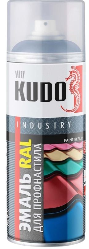 Эмаль для металлочерепицы 520 мл RAL 5005 Kudo KU-05005R, синий - фото