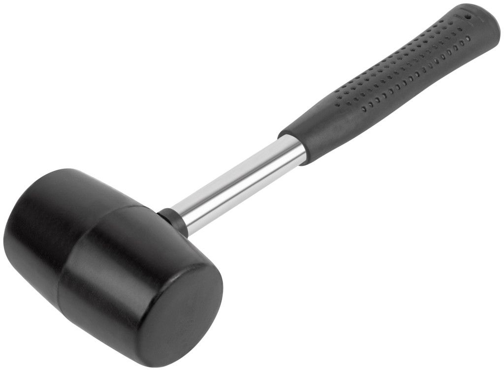 Киянка резиновая с металлической рукояткой 450 гр FIT 45455 - фото