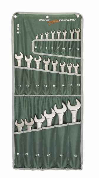 Набор комбинированных гаечных ключей Дело Техники 6-32 мм (сумка) 511220 - фото