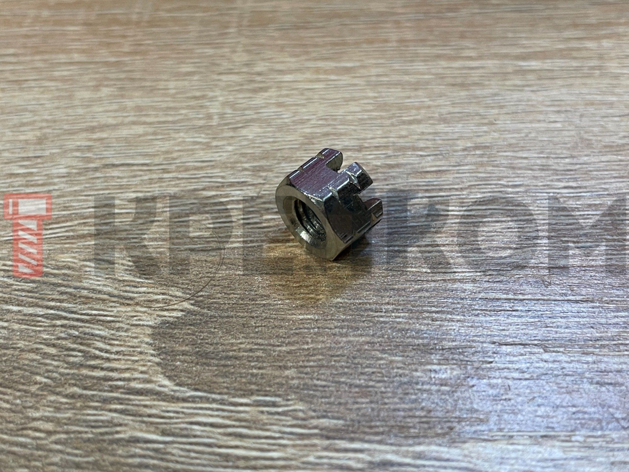 Гайка корончатая низкая DIN 937, нержавеющая сталь A2 - фото