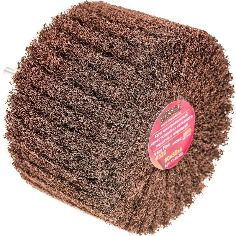 Круг лепестковый радиальный нетканая основа на шпильке 6 мм Messer - фото