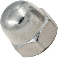 Гайка колпачковая с мелким шагом М16х1,5 DIN 1587, нержавеющая сталь А4-80