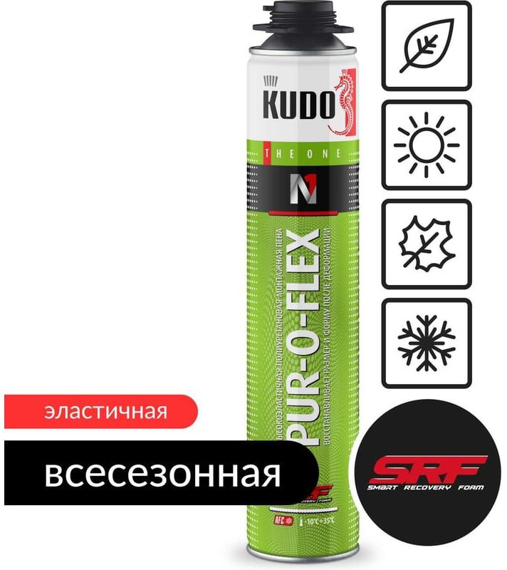 Пена монтажная полиуретановая Pur-o-flex 1000 мл Kudo 67952 - фото
