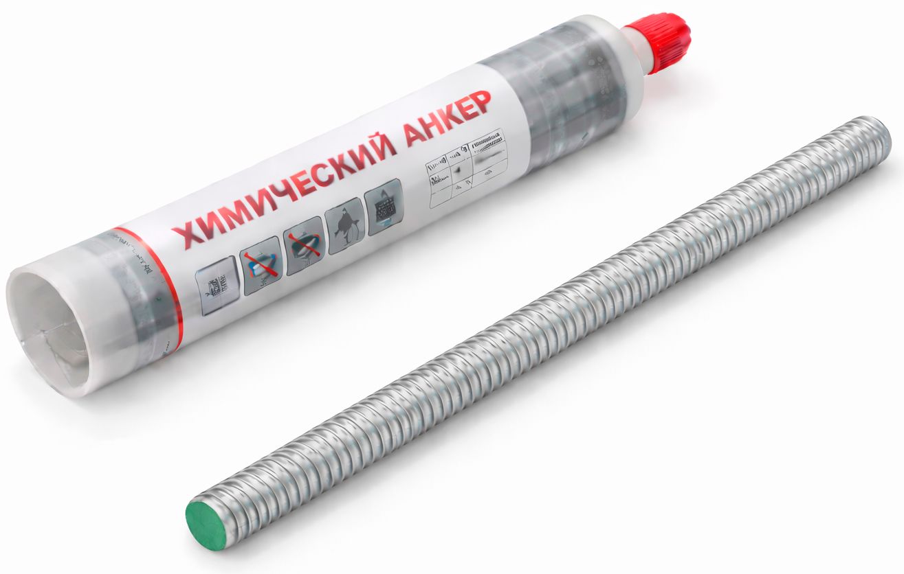 Резьбовая шпилька для химического анкера, нержавеющая сталь А2 - фото