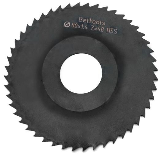 Фреза дисковая прорезная 80х1,4х22 мм, Z48, тип 2, со ступицей HSS Nit РИ ri.174.2520 - фото