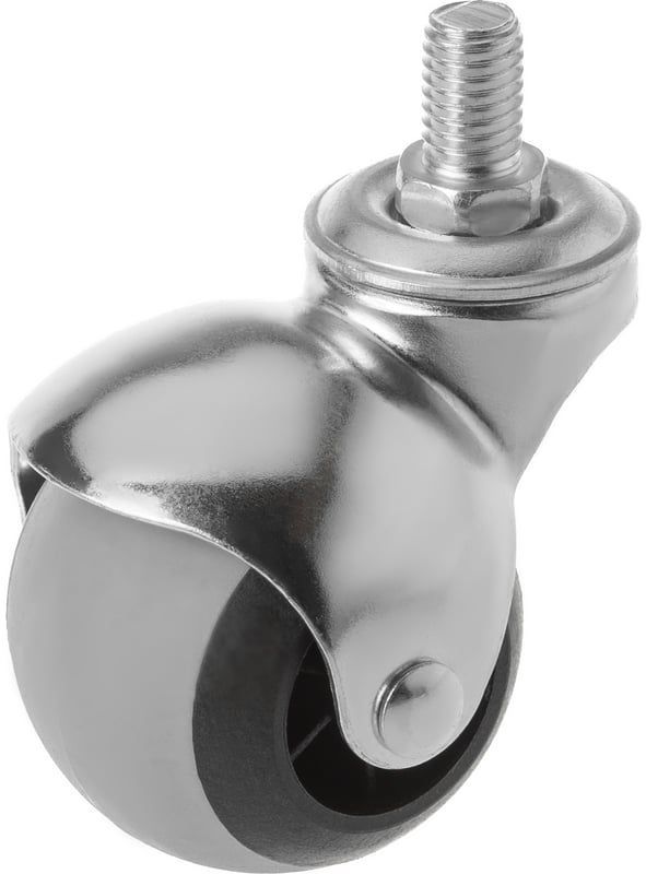 Колесо мебельное поворотное с болтом 50 мм SCmt 25 - фото