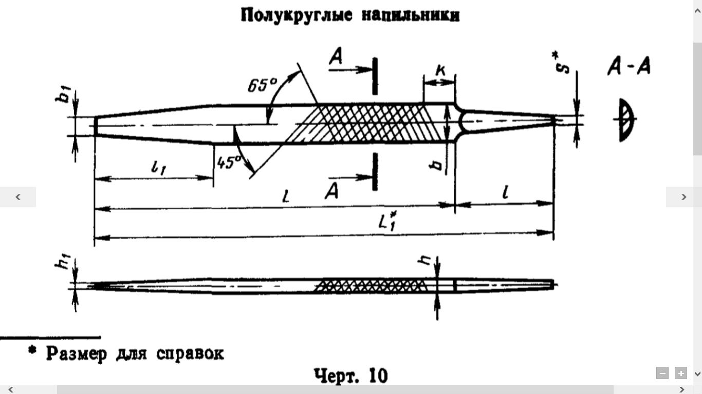 Напильник полукруглый Волжский Инструмент, сталь У12 - фото