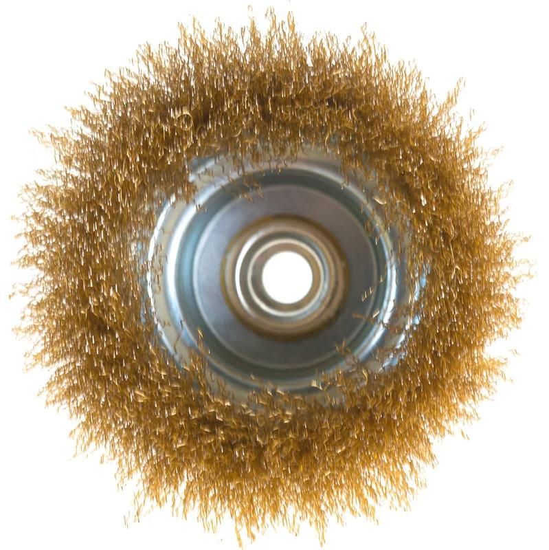 Щетка-крацовка чашечная для УШМ, витая латунированная стальная проволока 0,3 мм Stayer Prof  - фото