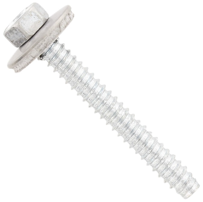 Саморез 6,3х130 с шестигранной головкой и EPDM-шайбой с тупым концом, 9057 (9190), нержавеющая сталь А2 - фото