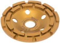 Чашка шлифовальная двурядная алмазная 125 мм по бетону и граниту VZ Messer 03-04-125