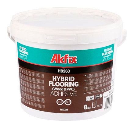 Клей полимерный для гибридных полов 8 кг HB260, Akfix BRD5510 - фото