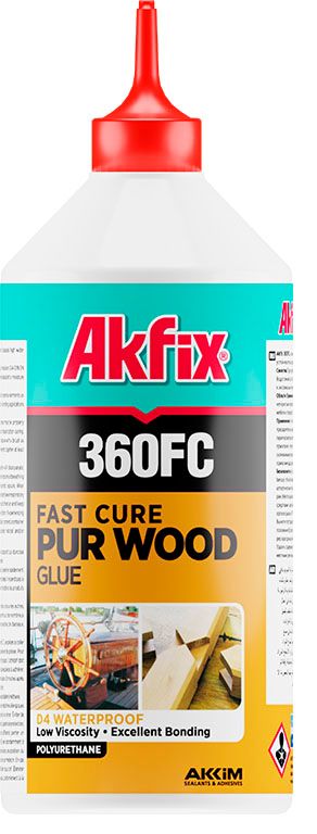 Клей полиуретановый для дерева 560 гр водостойкий Д4 360FC, Akfix GA362 - фото