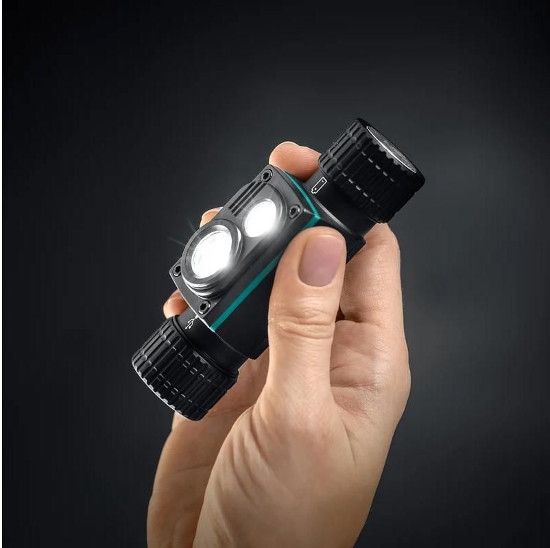 Фонарь налобный/ручной аккумуляторный 1000 лм, 4 режима, 2200мАч KH-7 Kraftool 56450 - фото