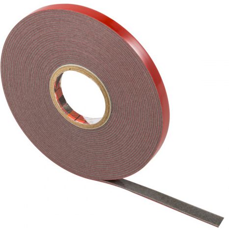 Лента двухсторонняя акриловая толщина 0,8 мм длина 5 м 3M, серая  - фото