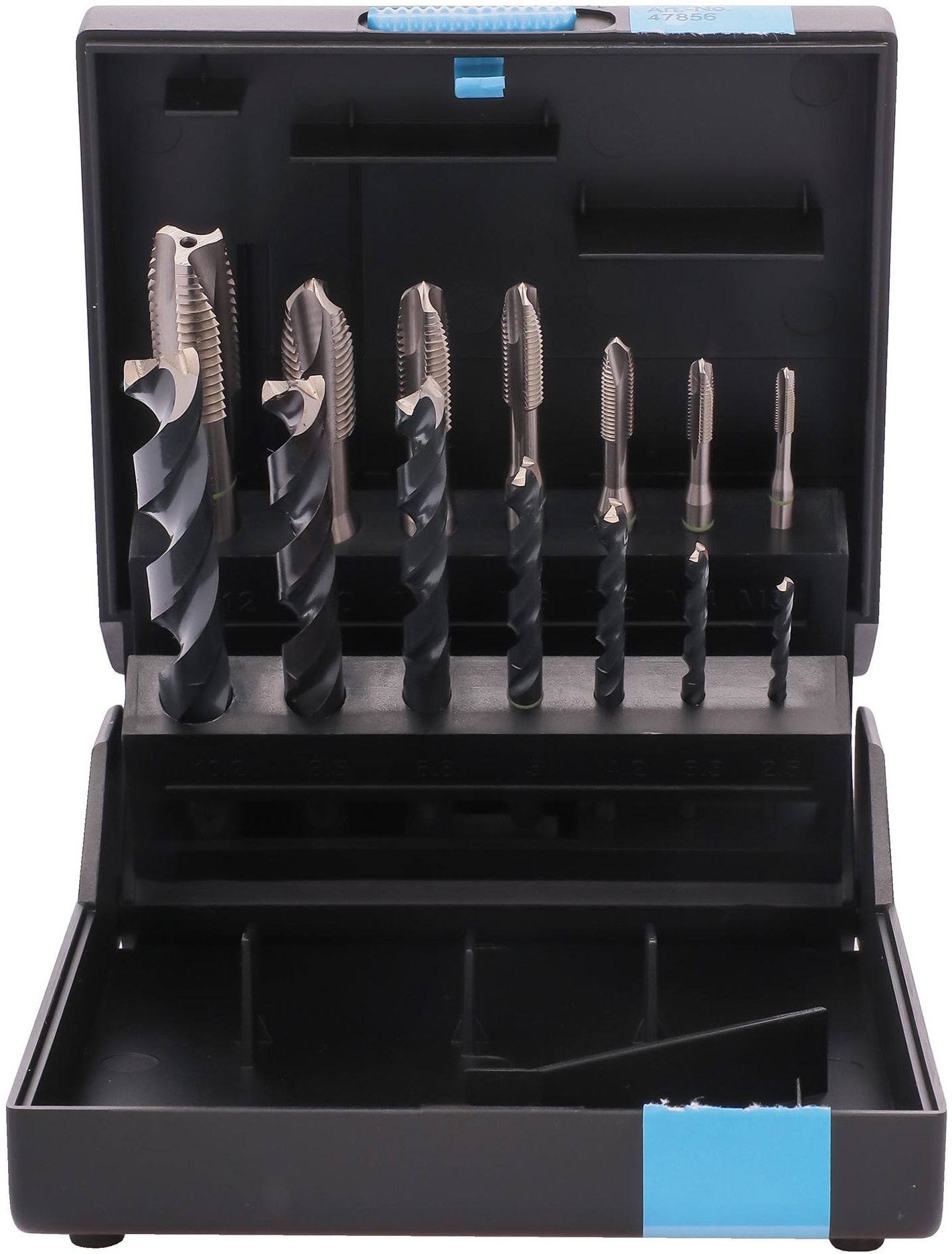 Набор резьбонарезной M3-12 HSSE DIN 371/376 Volkel 47856, 14 предметов - фото