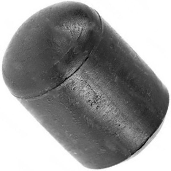 Заглушка 18 мм наружная для круглых труб НСЧК, пластик, черная (RAL 9005) - фото