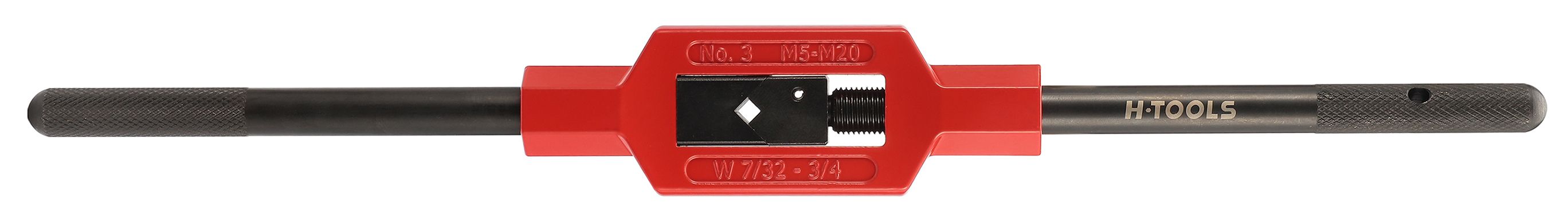 Вороток для метчиков №3 M5-M20 (4,9-12,0 мм) 370 мм DIN 1814 H-Tools 08800060 - фото