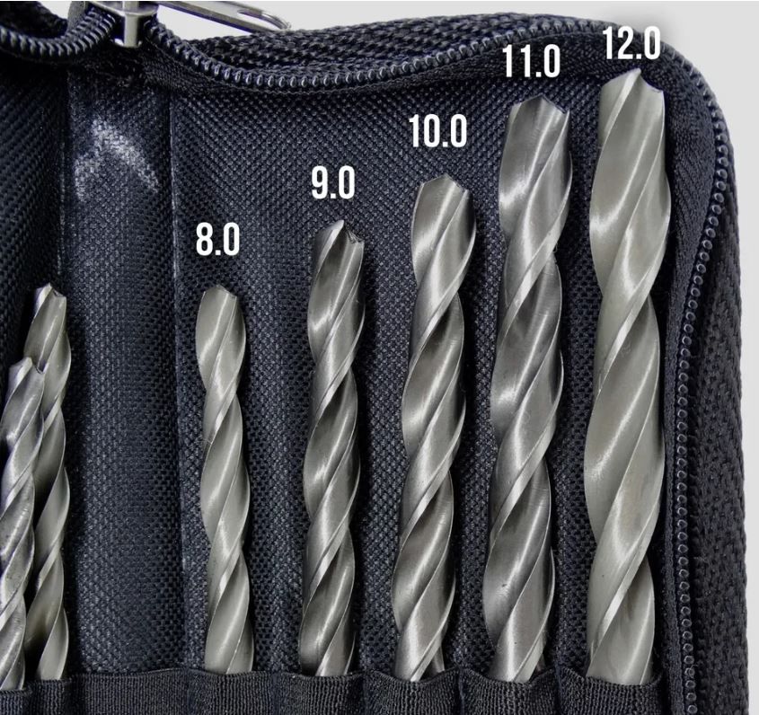 Набор сверл по металлу 1-12 мм P6M5 №157 Волжский Инструмент 5509047, 12 шт - фото