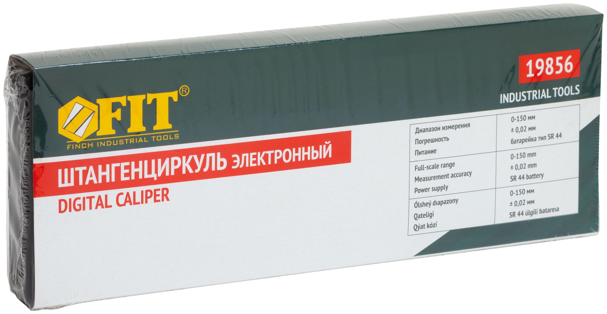 Штангенциркуль электронный ШЦЦ I 150х0,01 мм FIT 19856, нержавеющая сталь - фото