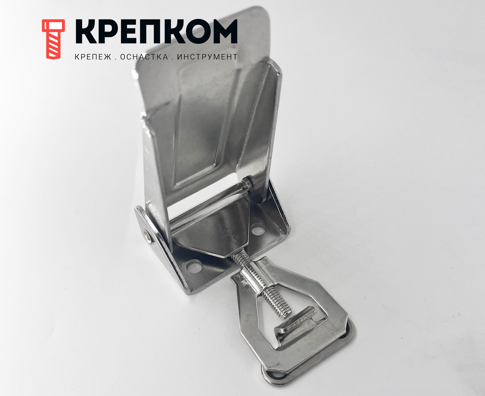 Замок-защелка L=60, 8053-L, нержавеющая сталь А2 - фото