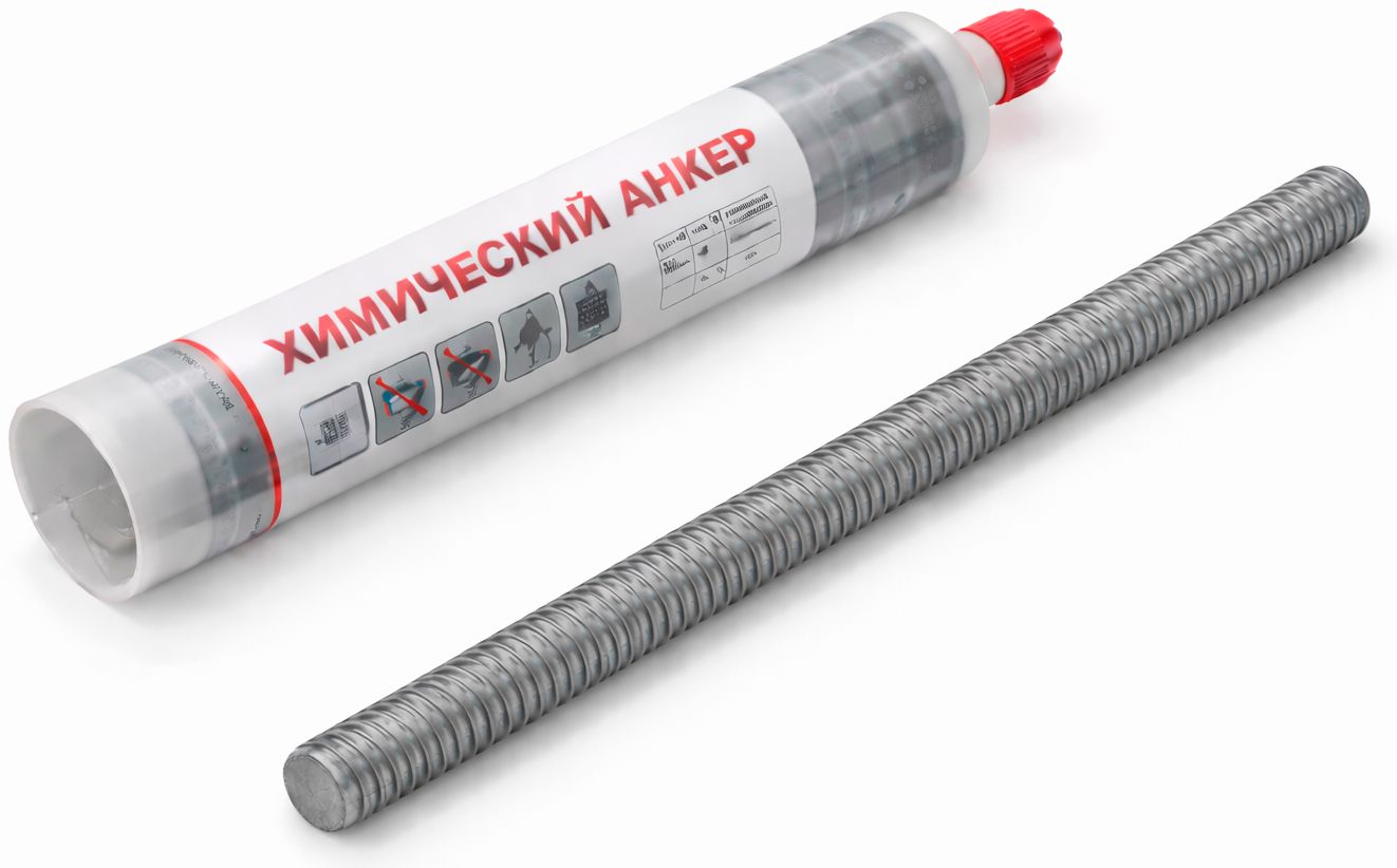 Резьбовая шпилька для химического анкера, класс прочности 10.9, термодиффузия (ТДЦ) - фото