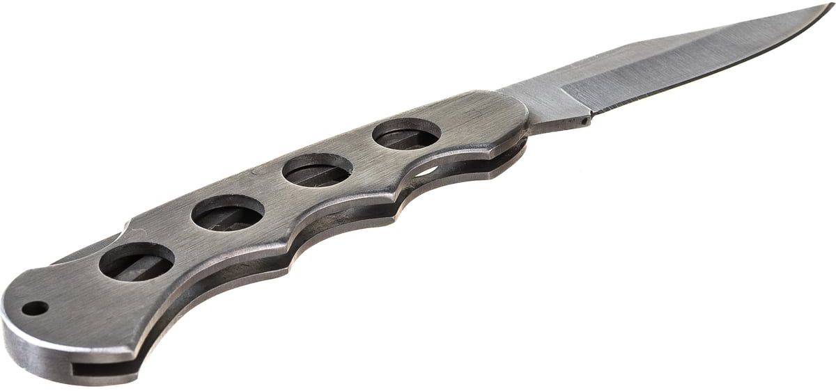 Нож складной цельнометаллический 80 мм с облегченной рукояткой Stayer 47613 - фото