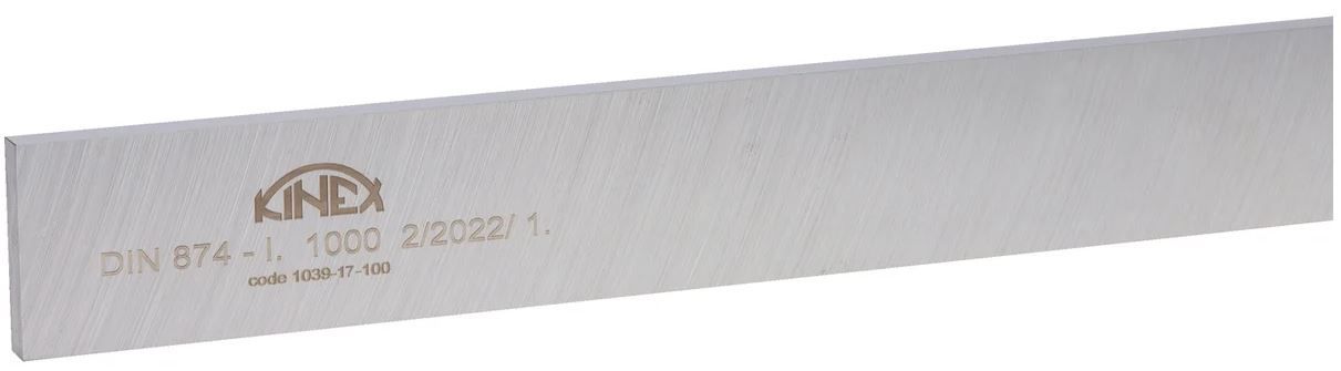 Линейка поверочная ШП-1000х50х10мм DIN 874 класс 1 INOX Kinex, нержавеющая сталь - фото