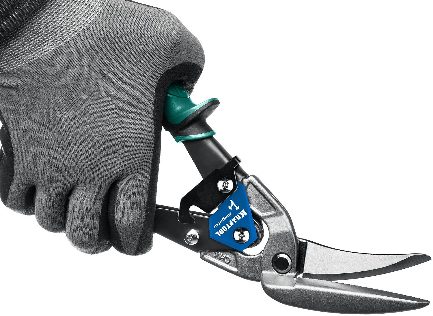 Ножницы по металлу правые усиленные с выносом 280 мм Alligator Kraftool 2328-RL - фото