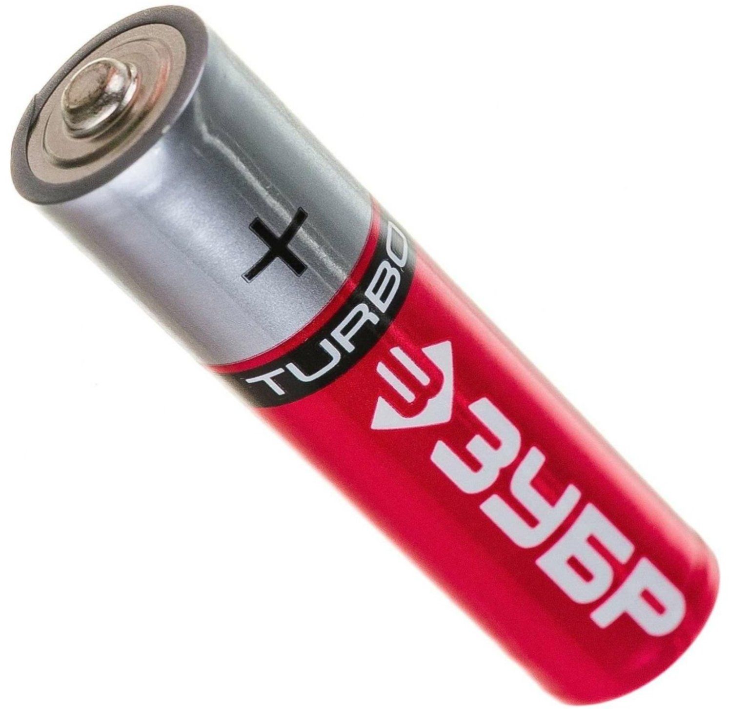 Батарейка пальчиковая щелочная тип AA 1,5 В ЗУБР Turbo 59213-2C, 2 шт - фото