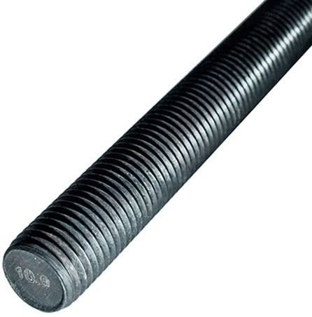 Шпилька резьбовая М14х2000 DIN 975, класс прочности 10.9, оксидированная - фото